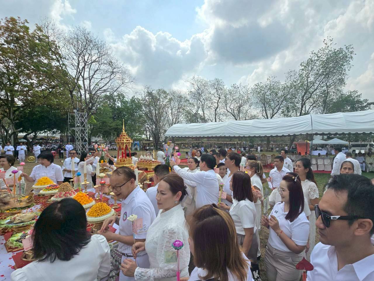 title - วันที่ 24 กุมภาพันธ์ 2569 นายวิทูล ประดิษฐบุญ พร้อมด้วย เจ้าหน้าที่ ส.ป.ก.ปราจีนบุรี เข้าร่วมพิธีบวงสรวงงานเทศกาลมาฆปูรมีศรีปราจีน ครั้งที่ 40